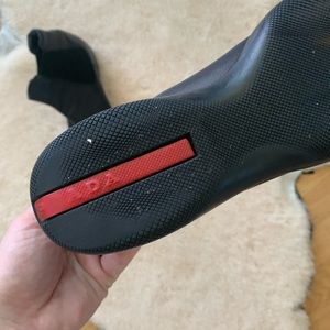 Prada Sport Leather Chelsea Boots